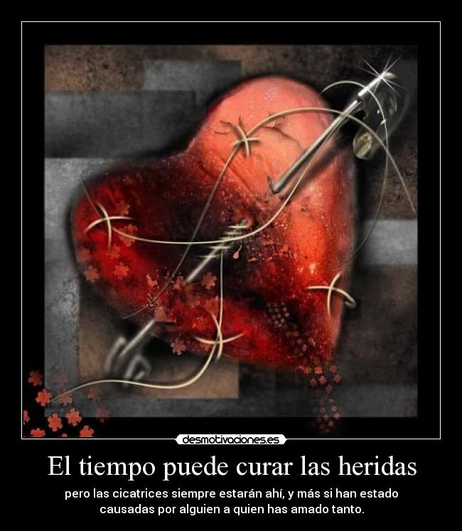 carteles desamor dolor heridas cicatrices desmotivaciones