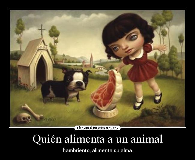 Quién alimenta a un animal - 