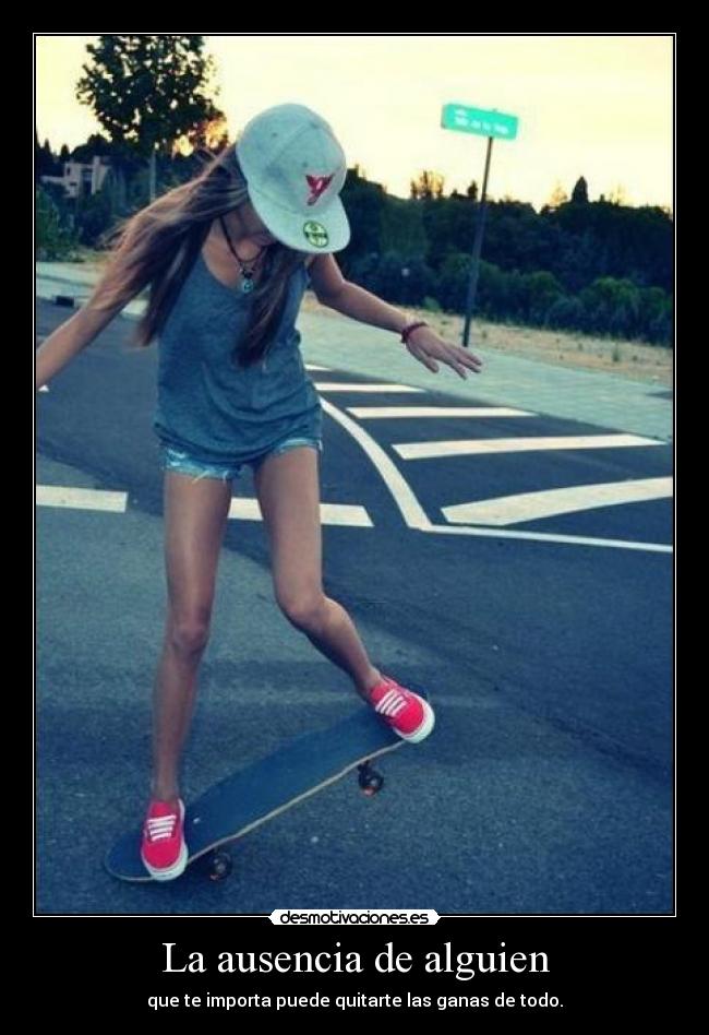 La ausencia de alguien - que te importa puede quitarte las ganas de todo.