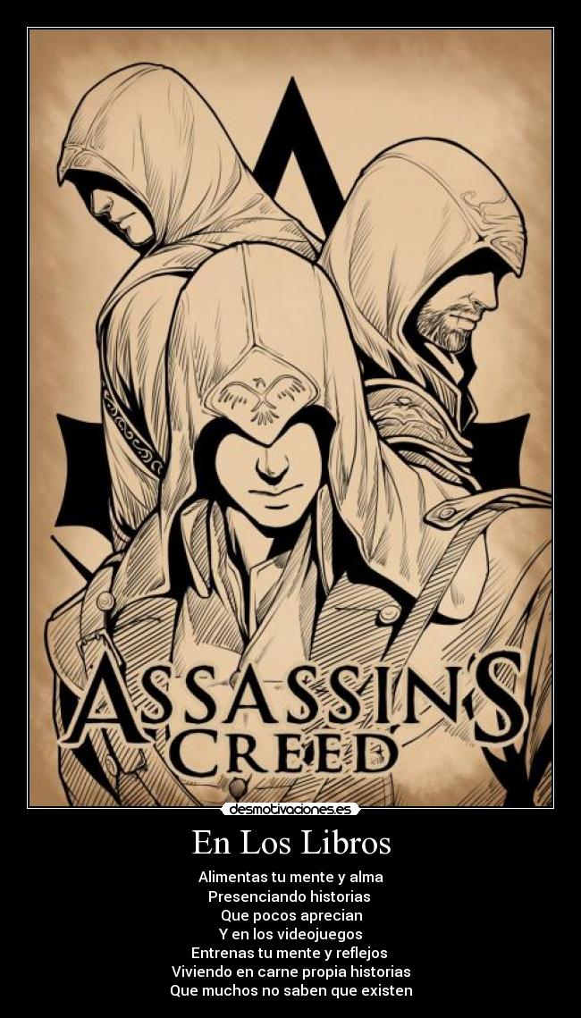 carteles assassins creed prototype tienen historia solo matar gente aunque sea divertido desmotivaciones