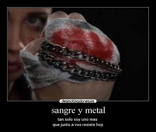 sangre y metal -