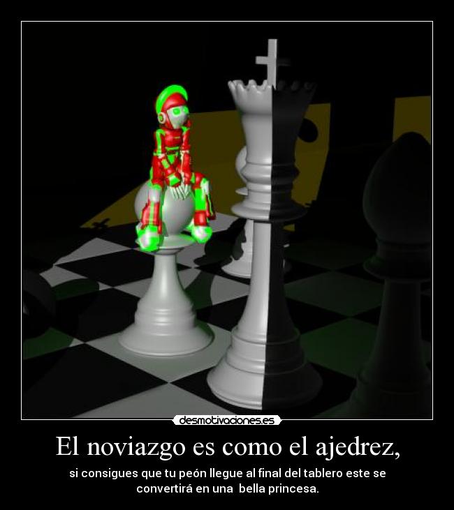 carteles ajedrez noviazgo desmotivaciones