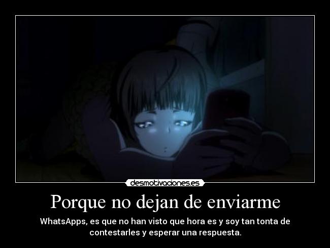 carteles anime manga otaku moviles whatsapps mucho sueno desmotivaciones
