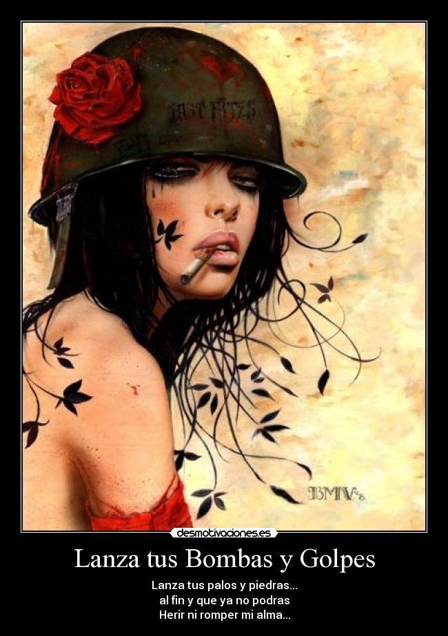 carteles lanza tus bombas golpes desmotivaciones
