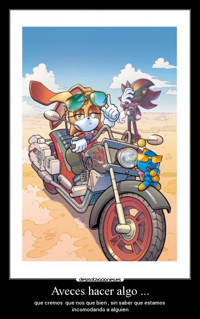 Aveces hacer algo ... -