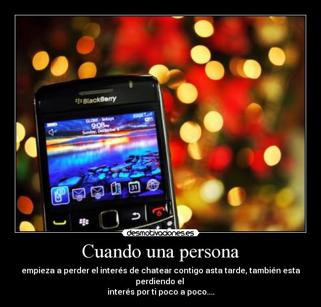 Cuando una persona -