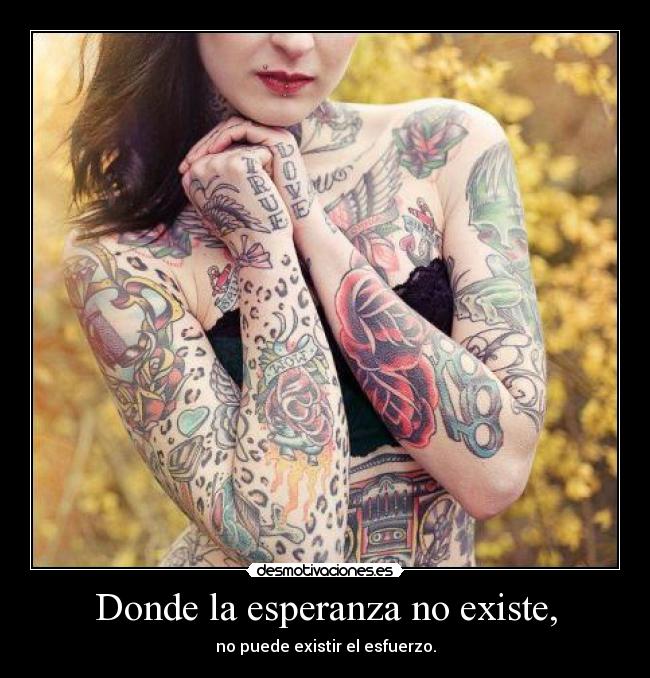 Donde la esperanza no existe, -