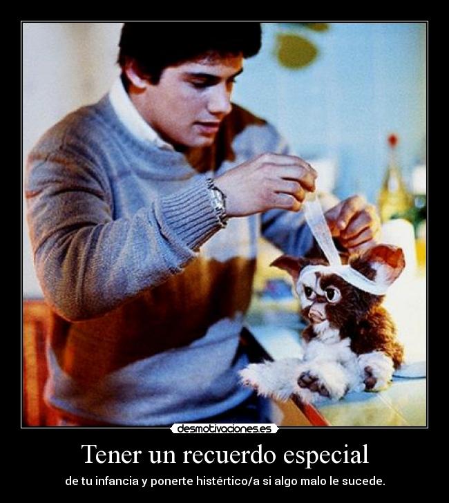 Tener un recuerdo especial - 