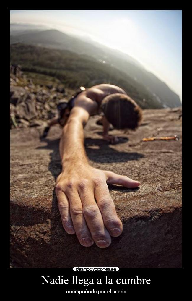 Nadie llega a la cumbre -