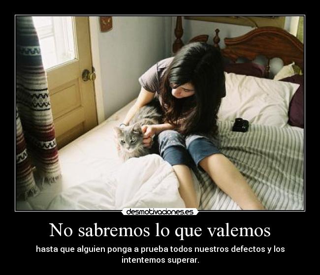 No sabremos lo que valemos - 