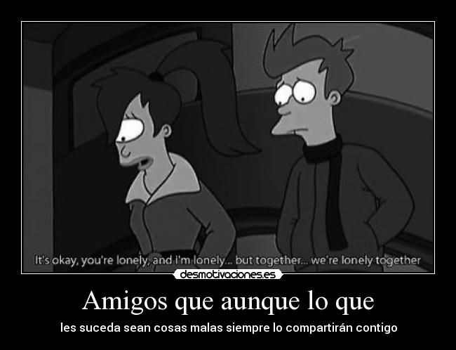 carteles amigos chica del paraguas rojo futurama ameisin desmotivaciones