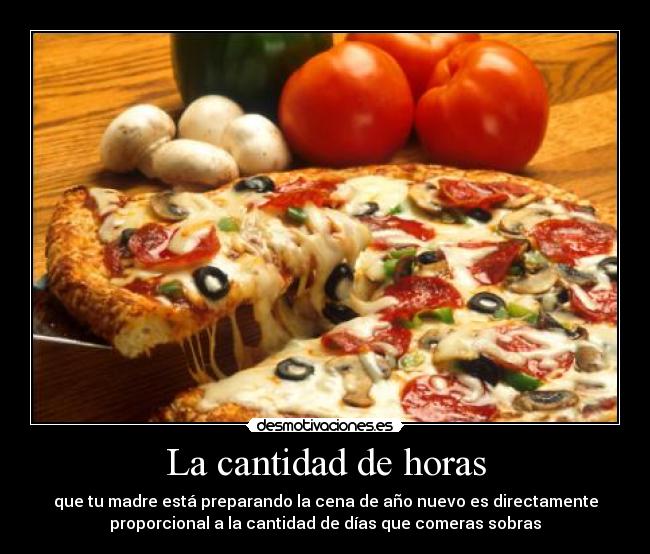 La cantidad de horas -