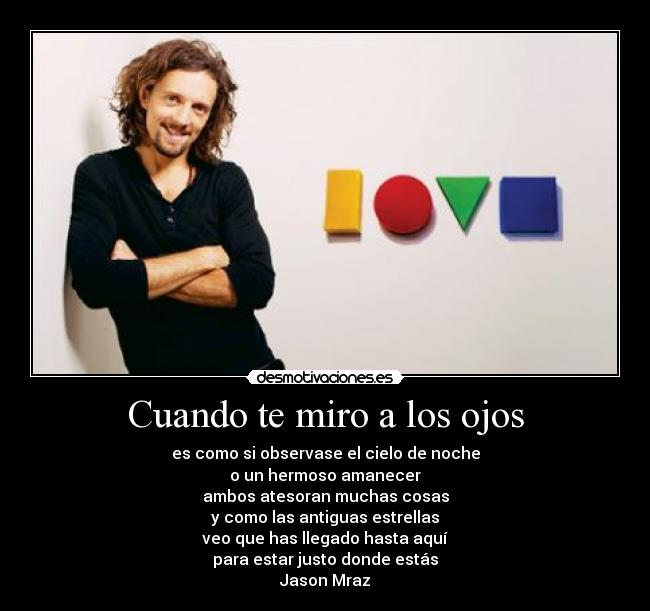 Cuando te miro a los ojos -