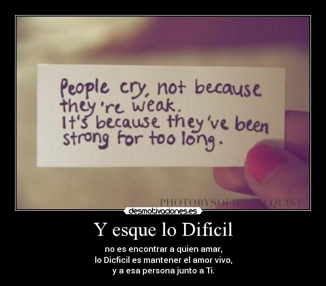 Y esque lo Dificil - 