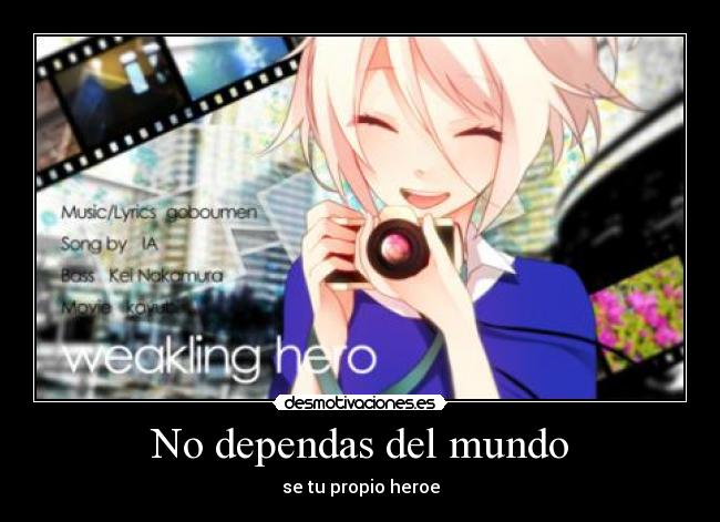 No dependas del mundo - 