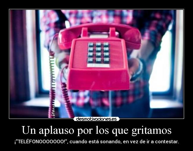 Un aplauso por los que gritamos -