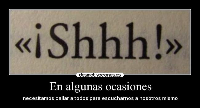 En algunas ocasiones - 