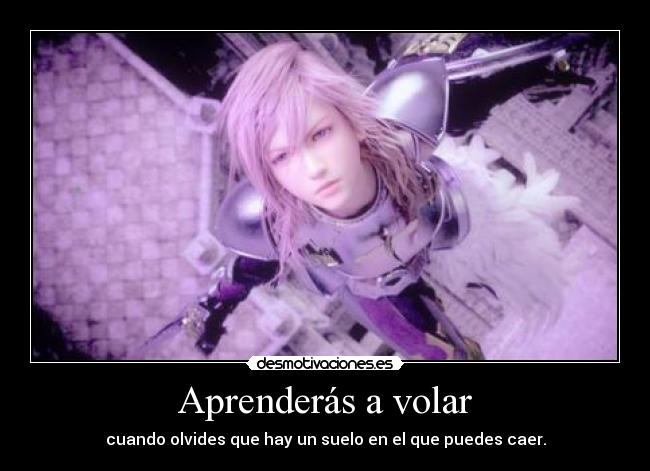 Aprenderás a volar -
