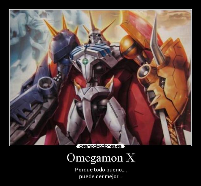 carteles anime digimon omegamon omnimon desmotivaciones