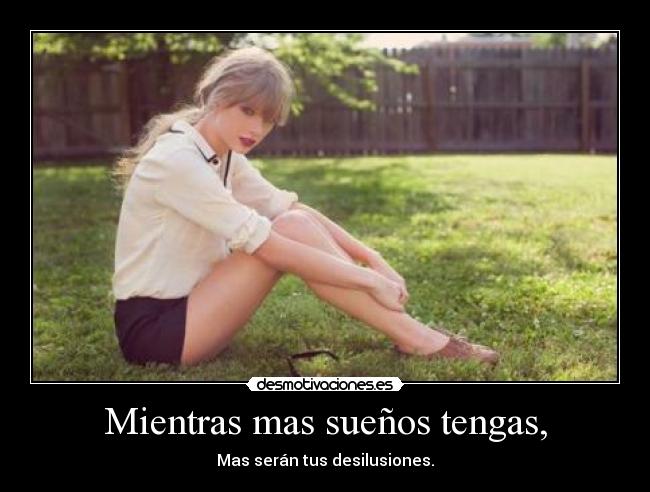 carteles los suenos son desilusiones desmotivaciones
