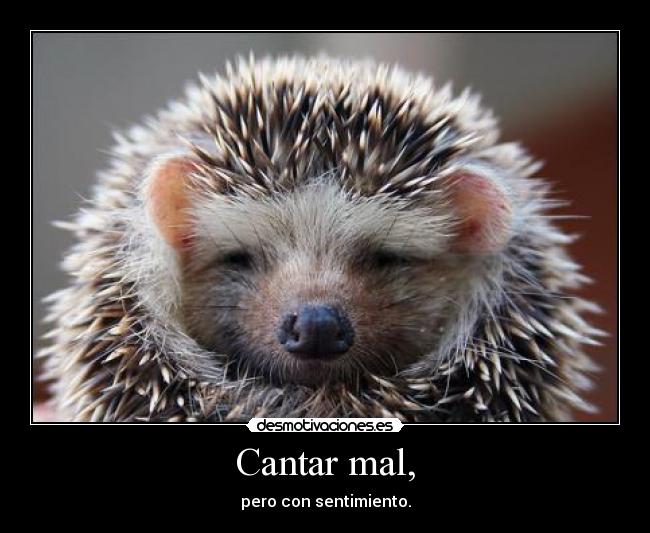 Cantar mal, - 