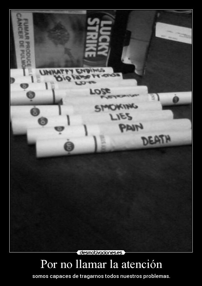 Por no llamar la atención - 