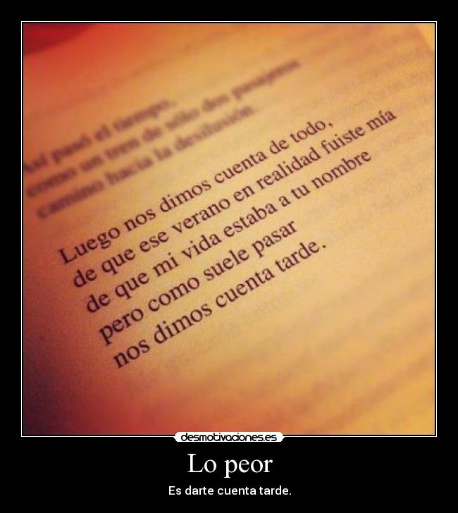 Lo peor - 