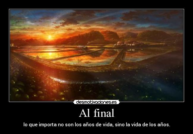 carteles anime paisaje puesta sol desmotivaciones