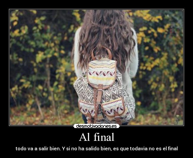 Al final -