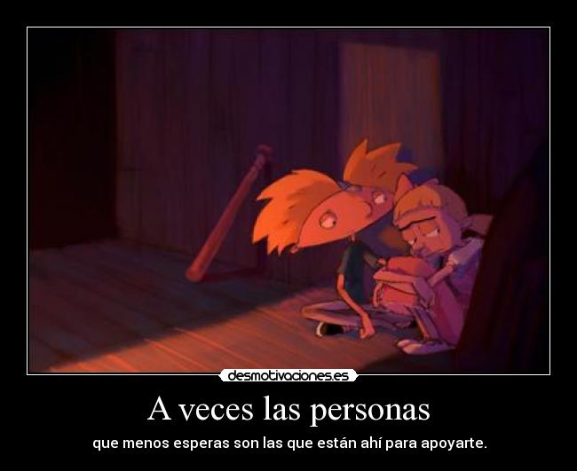 A veces las personas -