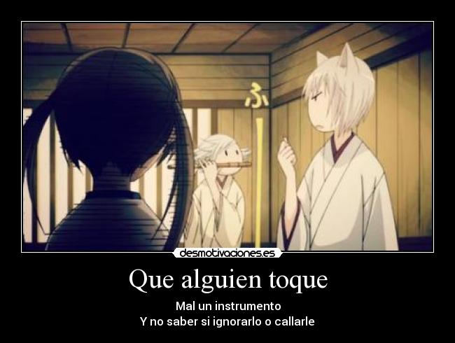 carteles anime manga kamisama hajimemashita kiss tomoe mizuki momozono nanami tocar instrumento yokai desmotivaciones