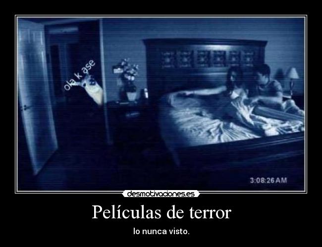 Películas de terror - lo nunca visto.