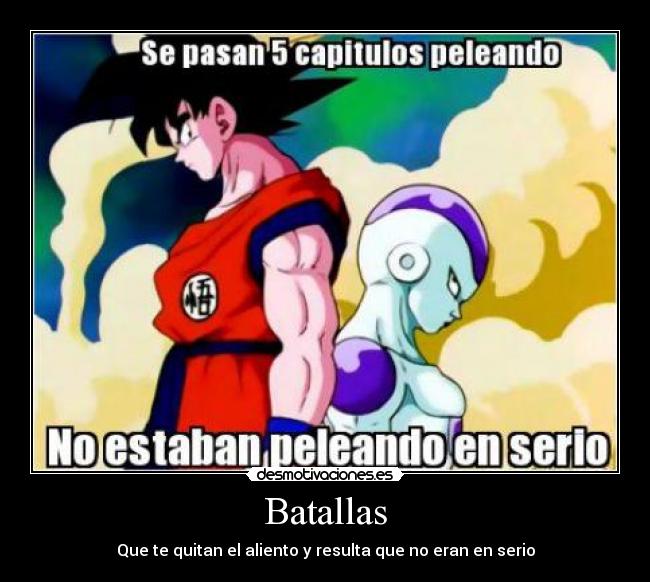 carteles dragon ball goku freezer desmotivaciones