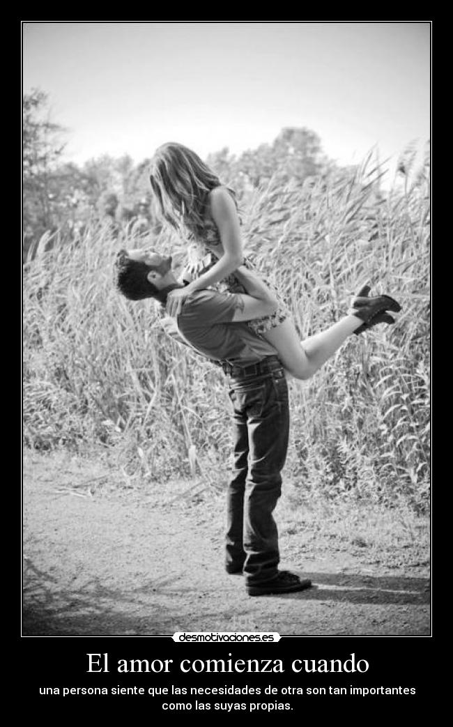 El amor comienza cuando -