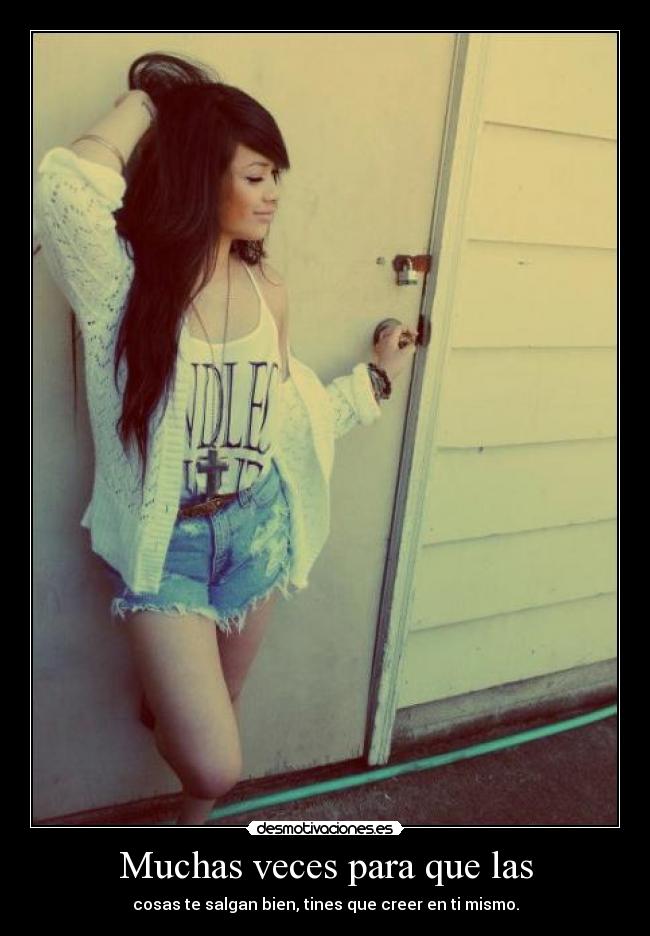 Muchas veces para que las - 