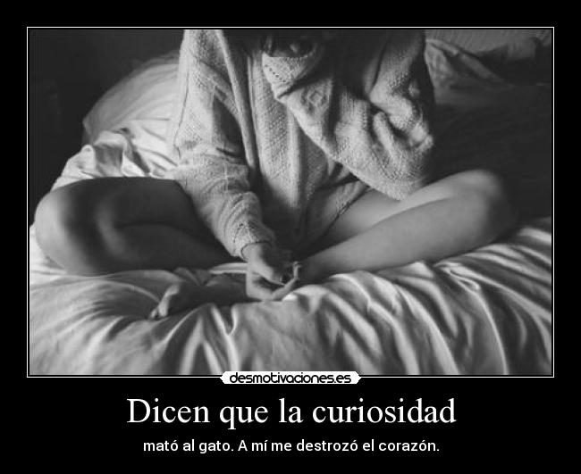 Dicen que la curiosidad - 