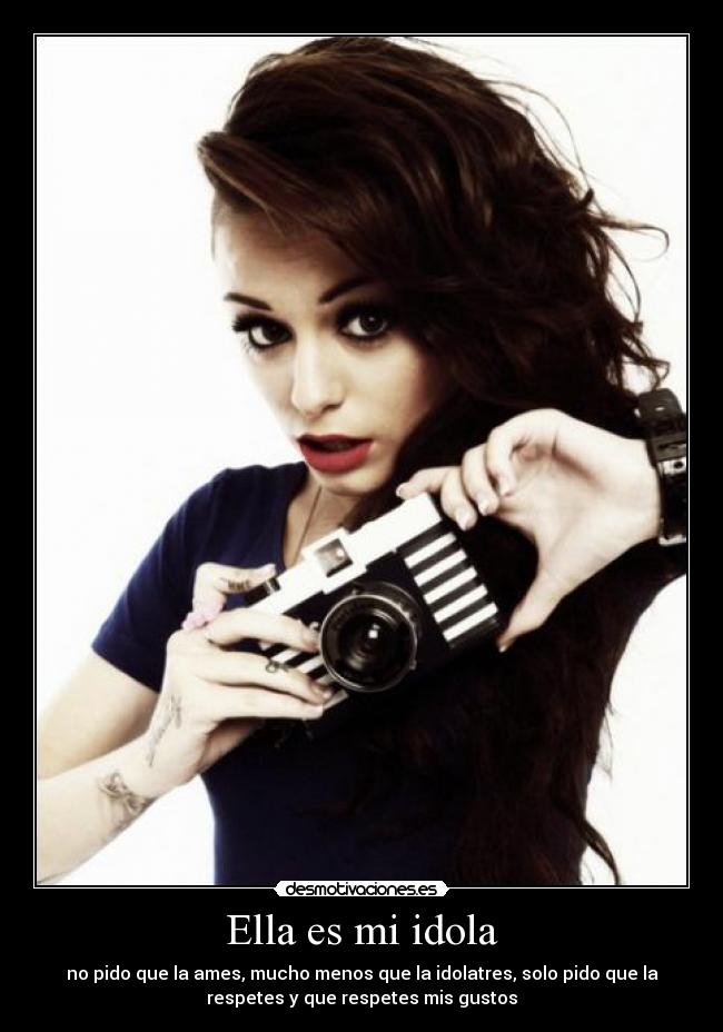Ella es mi idola -