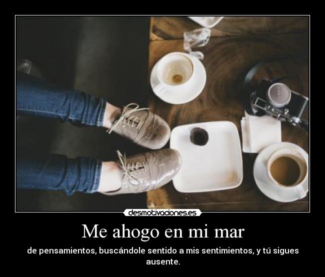 Me ahogo en mi mar -
