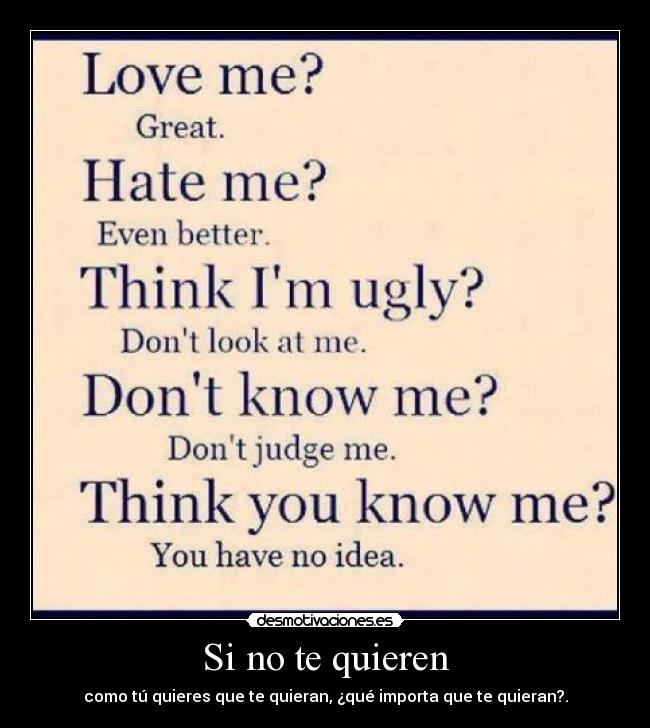 Si no te quieren -