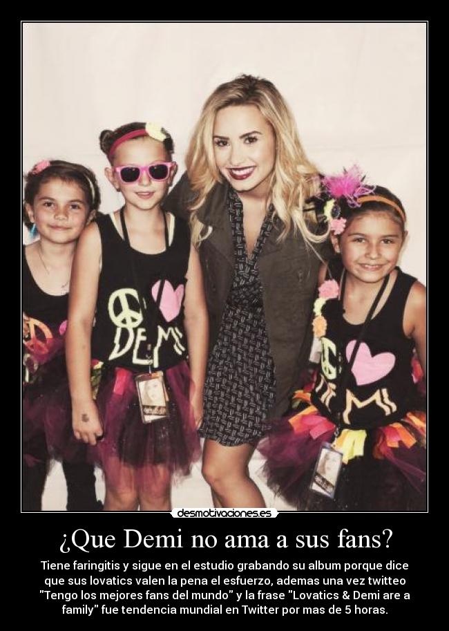 carteles demi lovato lovatics amar querer twitter fans familia meet greet desmotivaciones