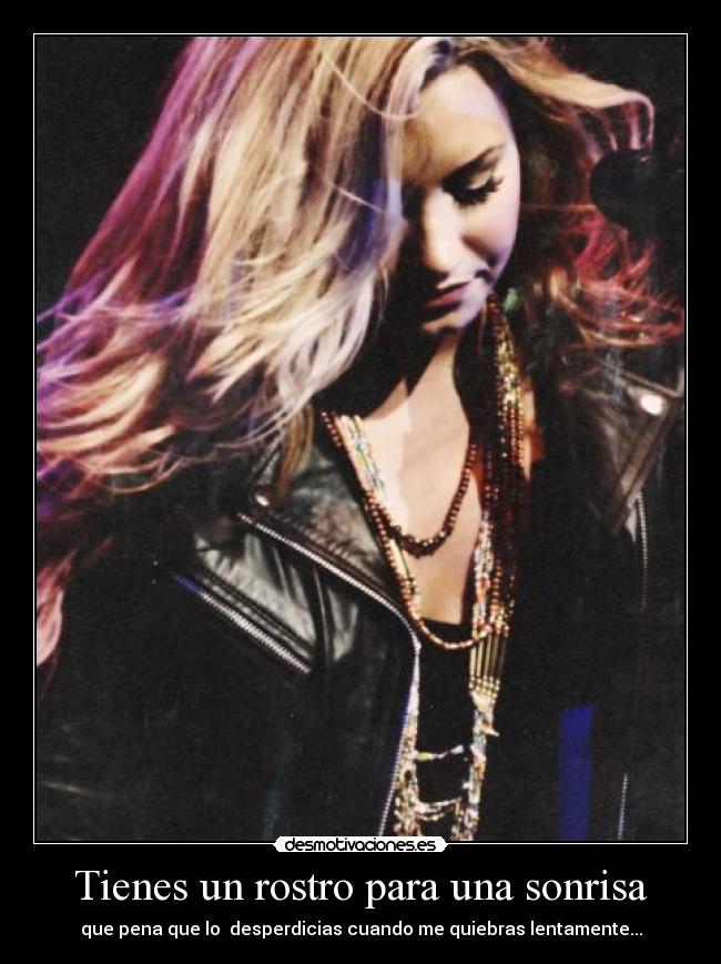 carteles sonrisa demi lovato desmotivaciones
