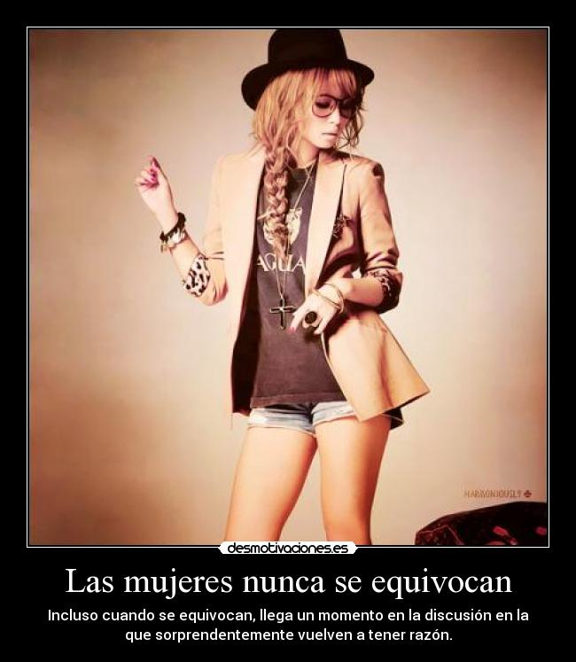 Las mujeres nunca se equivocan -