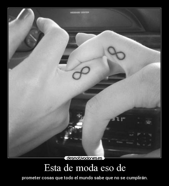 Esta de moda eso de - prometer cosas que todo el mundo sabe que no se cumplirán.