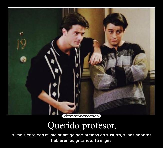 Querido profesor, - 