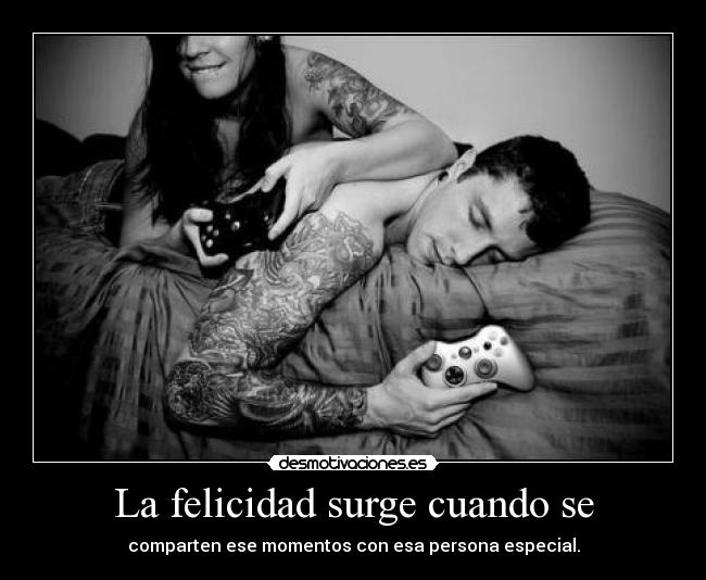 La felicidad surge cuando se -