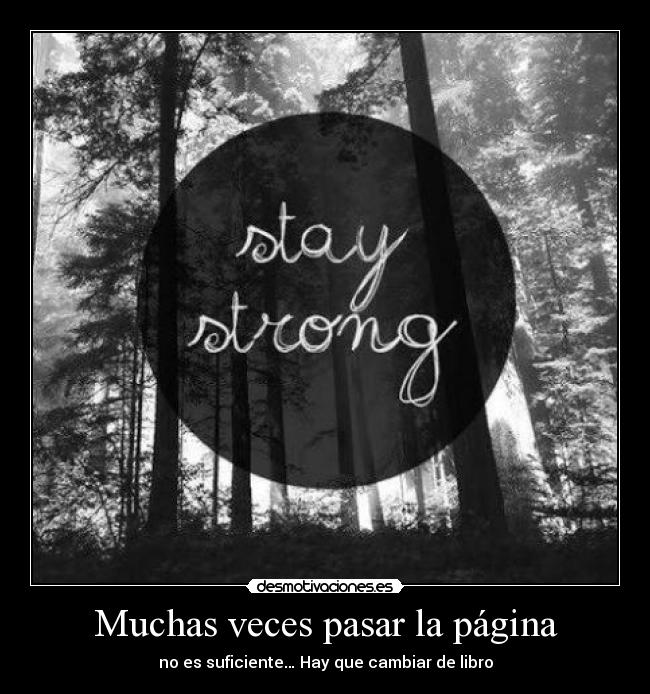 Muchas veces pasar la página -