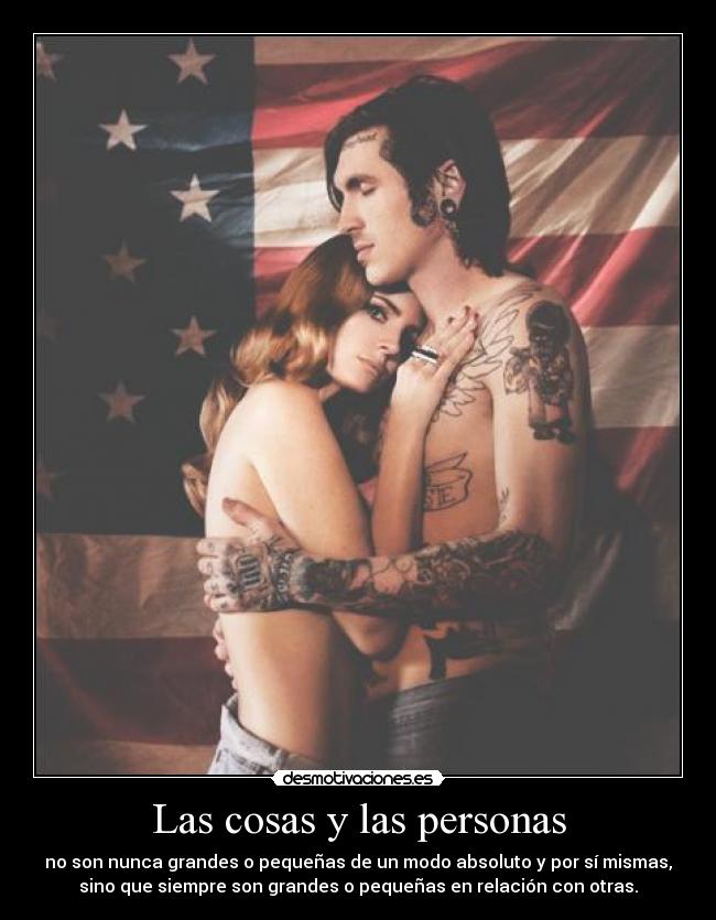 Las cosas y las personas -