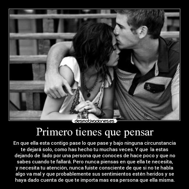 Primero tienes que pensar -