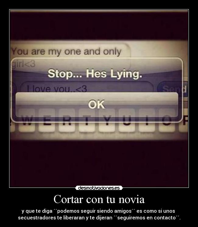 Cortar con tu novia - 