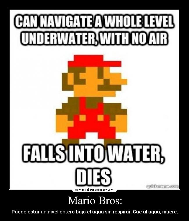 carteles mario bros desmotivaciones